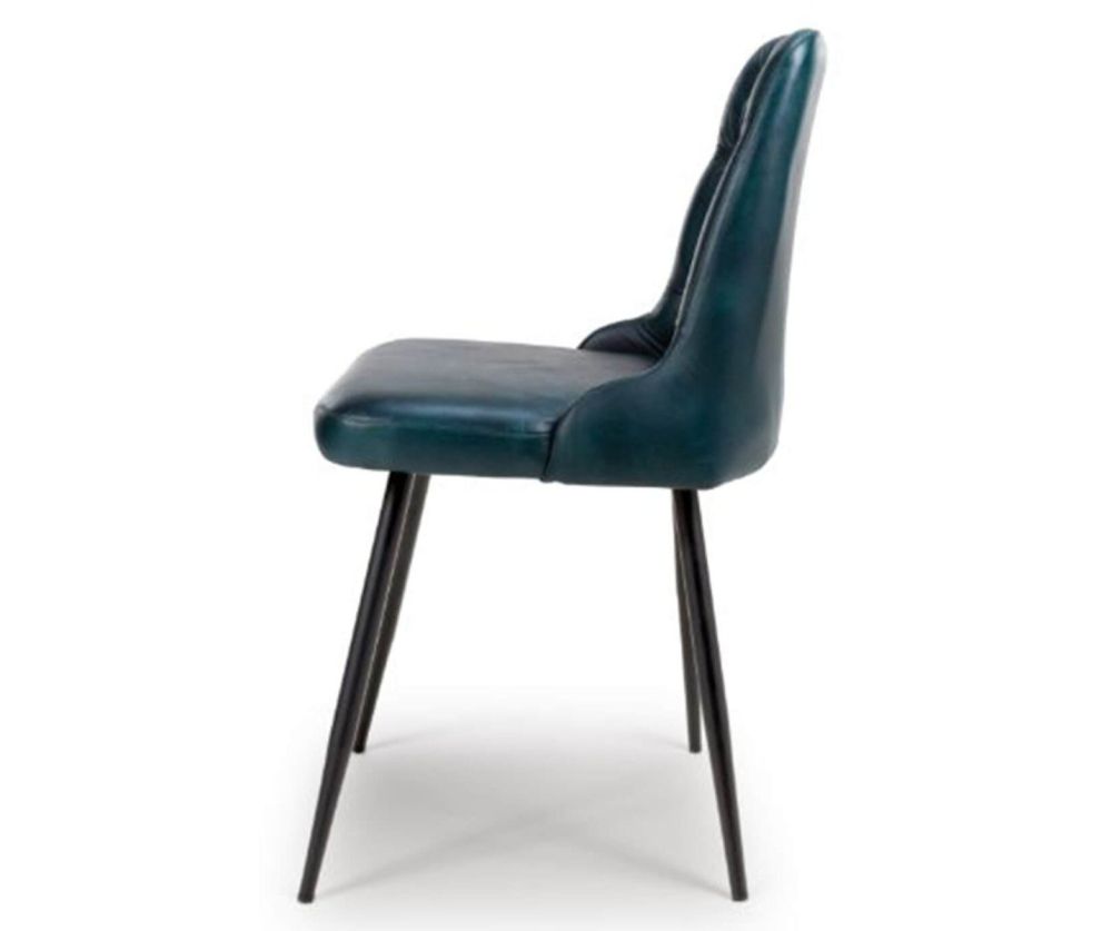 Furniture Link Bradley Blue Dining Chair in Pair