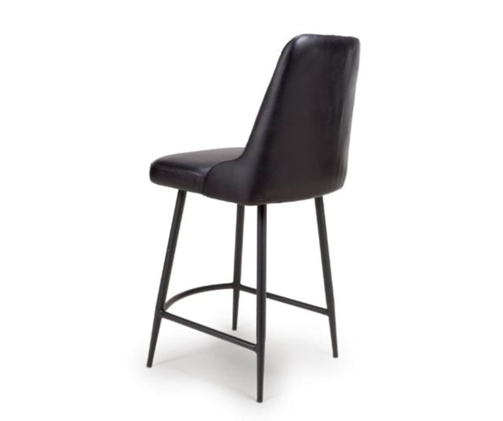 Furniture Link Bradley Black Counter Chair in Pair