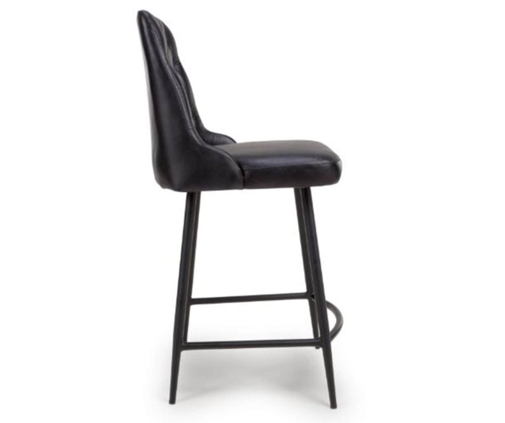 Furniture Link Bradley Black Counter Chair in Pair
