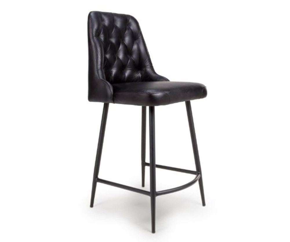 Furniture Link Bradley Black Counter Chair in Pair