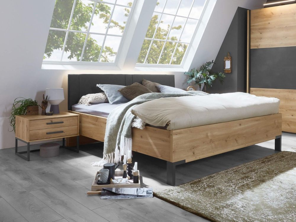 Wiemann Breda Futon Bed With Faux Leather Headboard