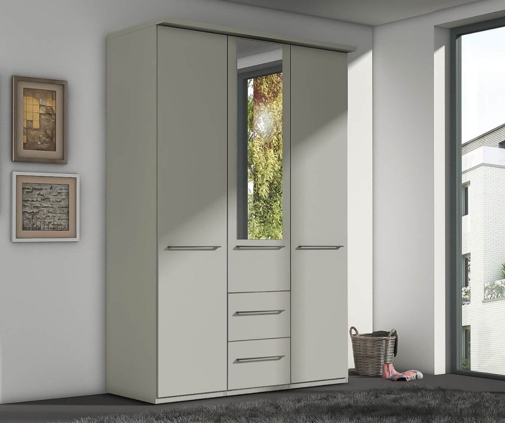 Wiemann Cairns Mirror Door Combi Wardrobe