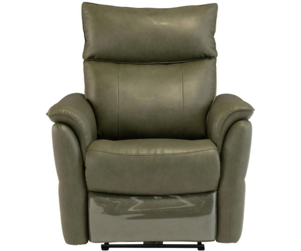 World Furniture Cerano Green Faux Leather Electric Recliner 3+2+1 Sofa Set