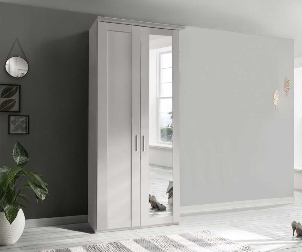 Wiemann Cambridge Champagne 2 Door 1 Mirror Right Wardrobe