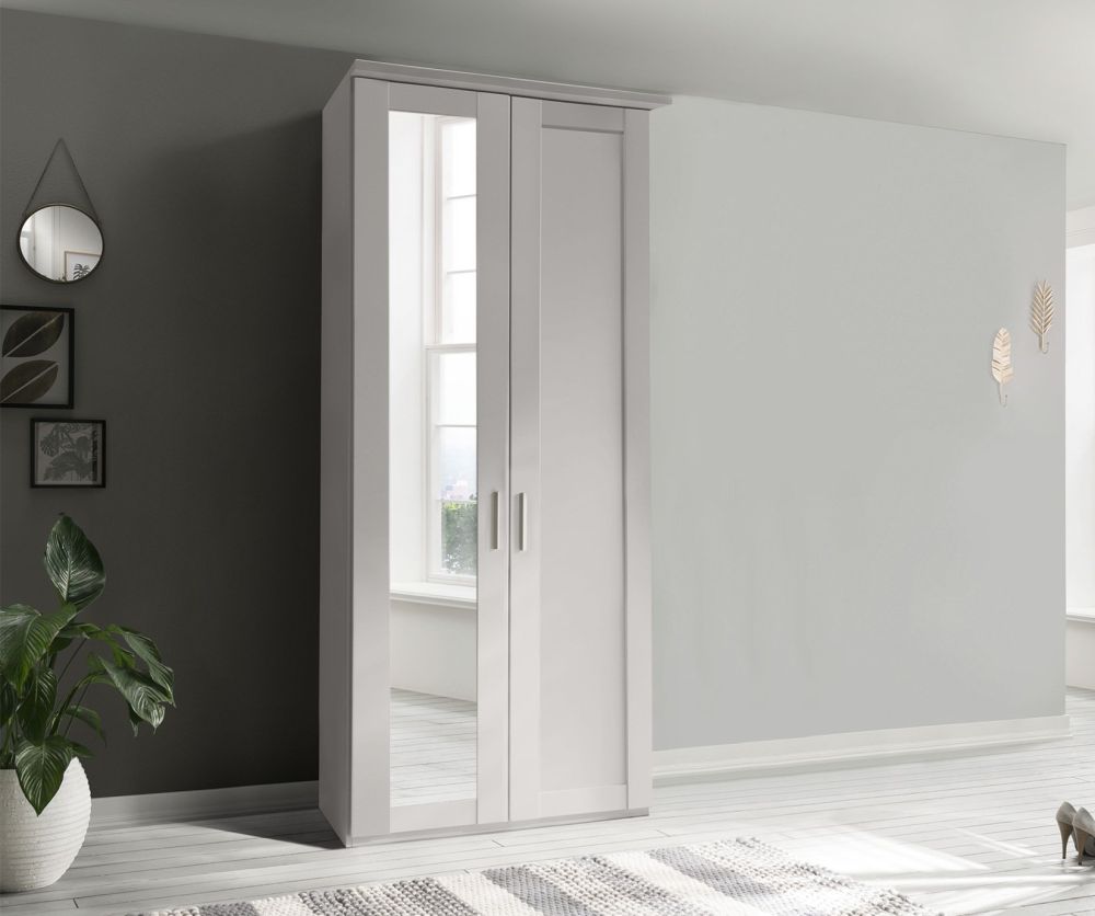 Wiemann Cambridge Champagne 2 Door 1 Mirror Left Wardrobe