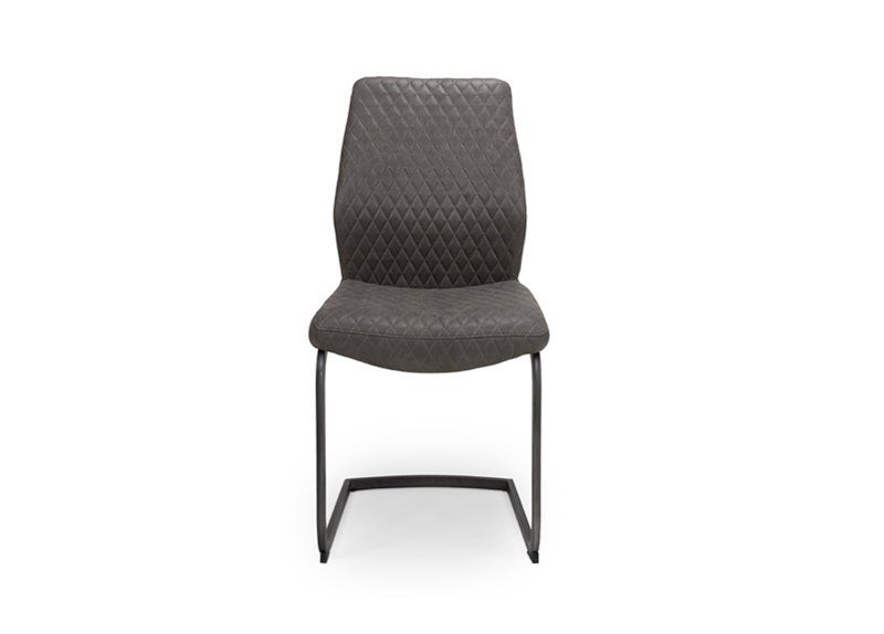 Furniture Link Charlie Antique Grey Dining Chair in Pair