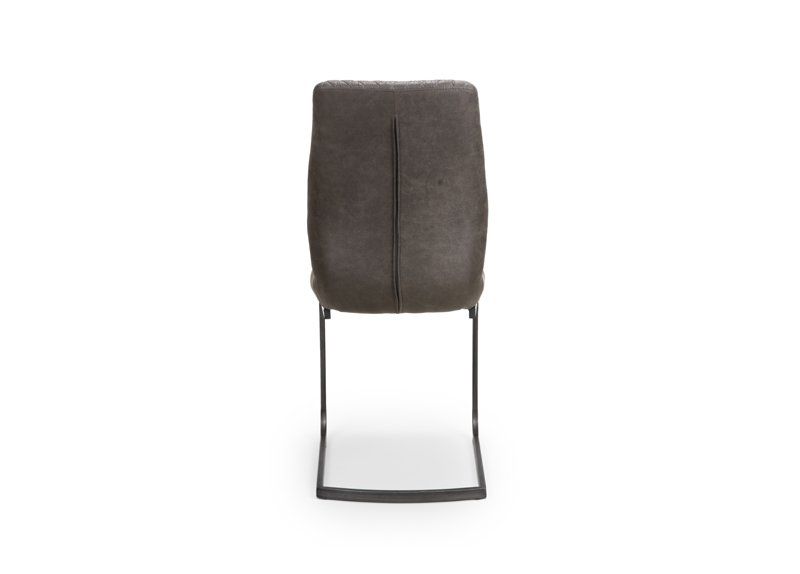 Furniture Link Charlie Antique Grey Dining Chair in Pair