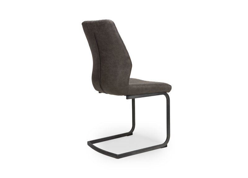 Furniture Link Charlie Antique Grey Dining Chair in Pair