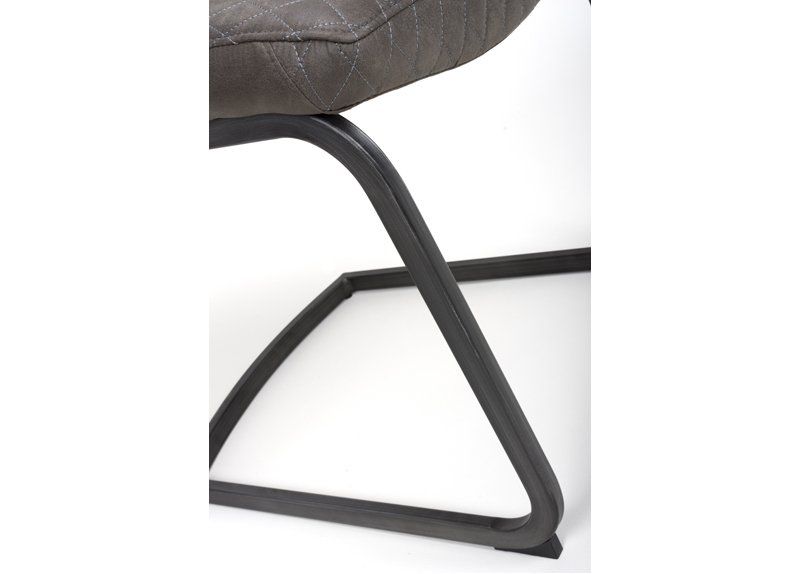Furniture Link Charlie Antique Grey Dining Chair in Pair