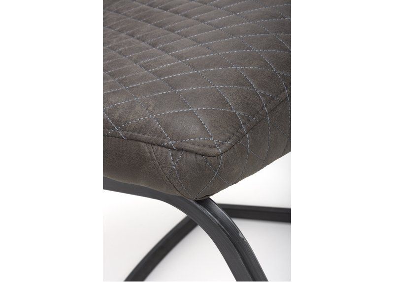 Furniture Link Charlie Antique Grey Dining Chair in Pair