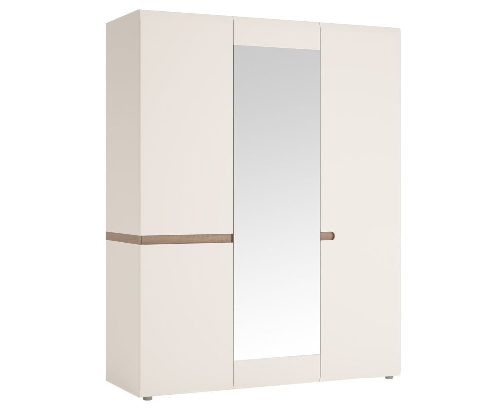 FTG Chelsea 3 Door Wardrobe with Mirror