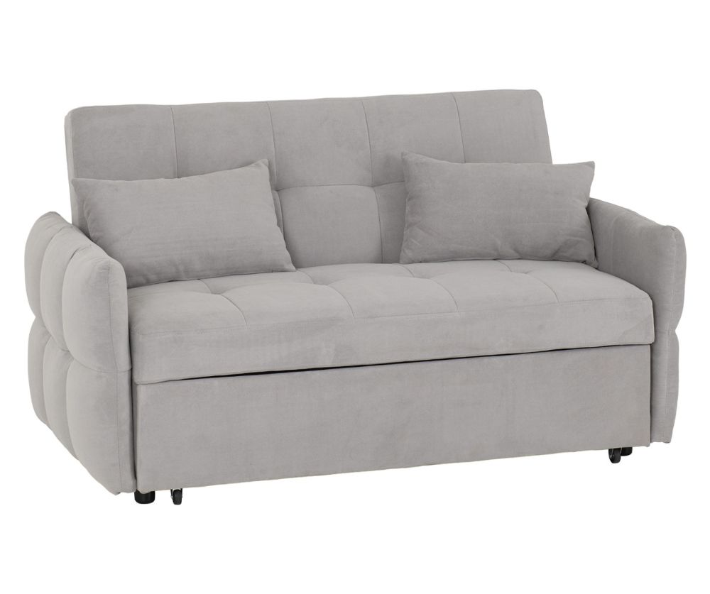 Seconique Furniture Chelsea Silver Grey Sofa Bed