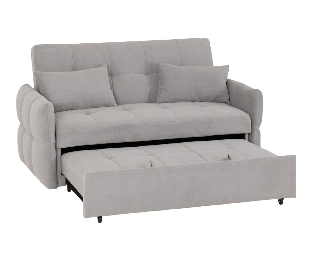 Seconique Furniture Chelsea Silver Grey Sofa Bed
