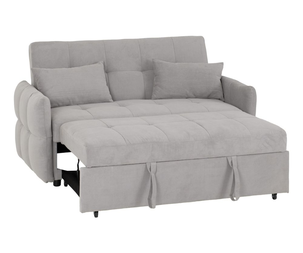 Seconique Furniture Chelsea Silver Grey Sofa Bed