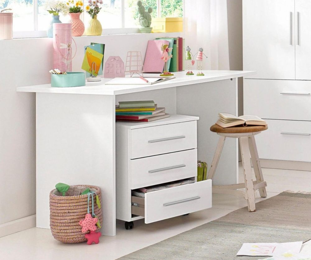 Rauch Blue HomeOffice Metallic Grey 3 Drawer Chest
