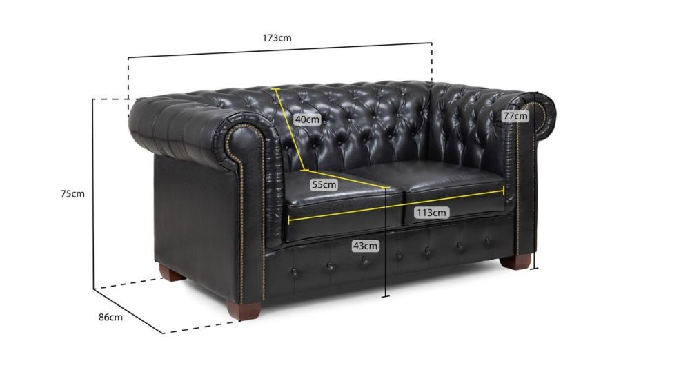 Mallow Antique Brown 2 Seater Sofa