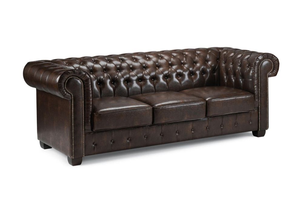 Mallow Antique Brown 3 Seater Sofa