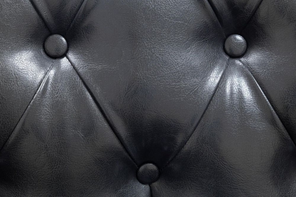 Mallow Black Leather 2 Seater Sofa