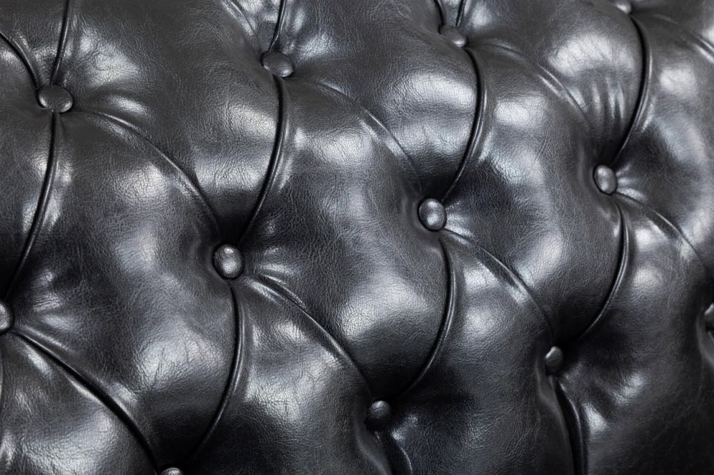 Mallow Black Leather 2 Seater Sofa