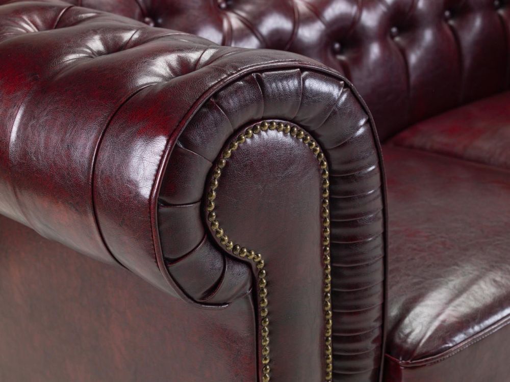 Mallow Oxblood Red 3 Seater Sofa