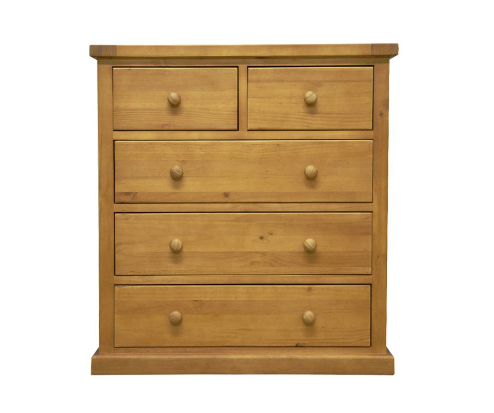 Heritance Bold Pine 2 Over 3 Drawer Chest 