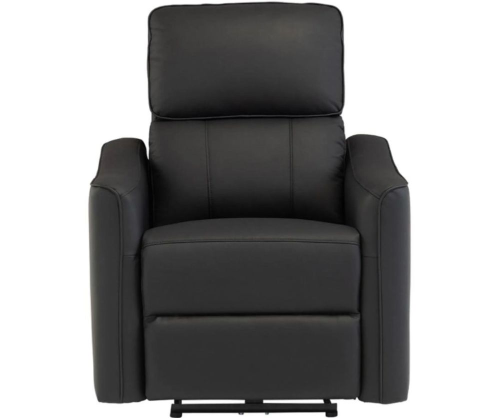 World Furniture Claudia Black Leather Electric Recliner 3+2+1 Sofa Set