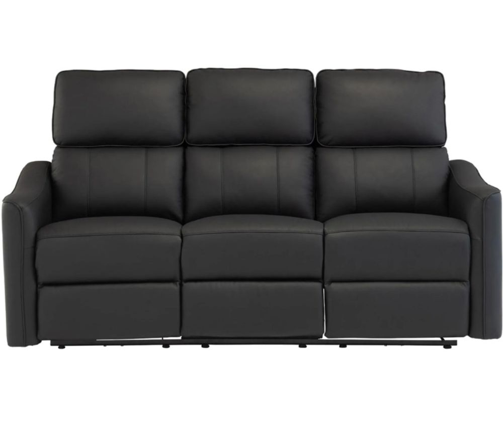 World Furniture Claudia Black Leather Electric Recliner 3+2+1 Sofa Set