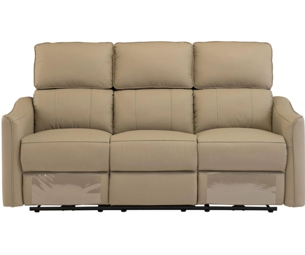 World Furniture Claudia Taupe Leather Electric Recliner 3+2+1 Sofa Set