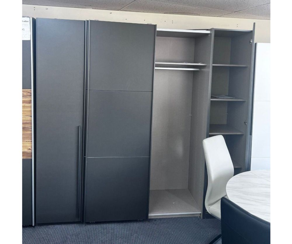 Clearance Rauch Mood Graphite 4 door Wardrobe