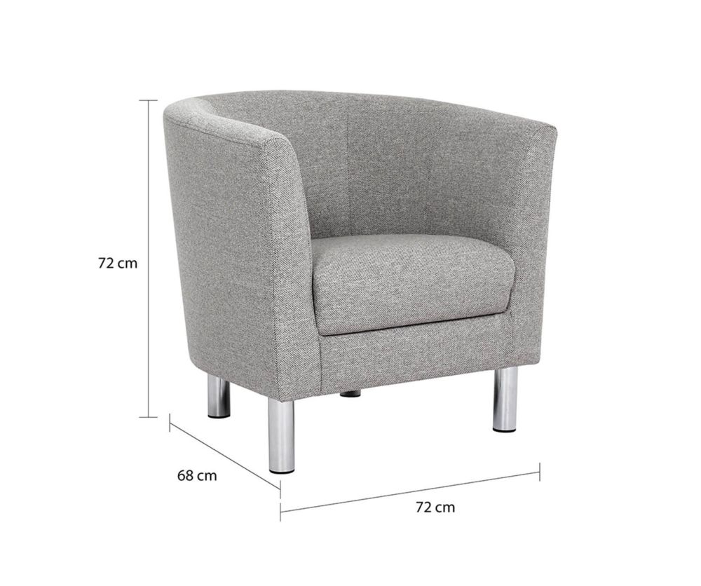 FTG Cleveland Nova Light Grey Armchair