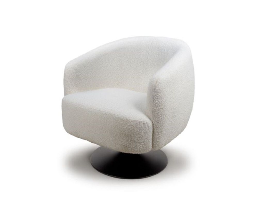 Furniture Link Club Ivory Accent Chair