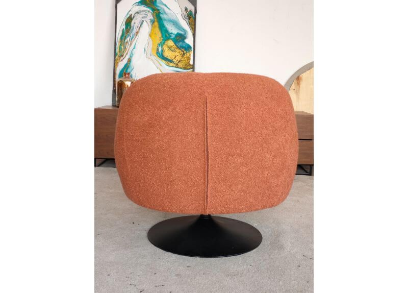 Furniture Link Club Rust Swivel Chair