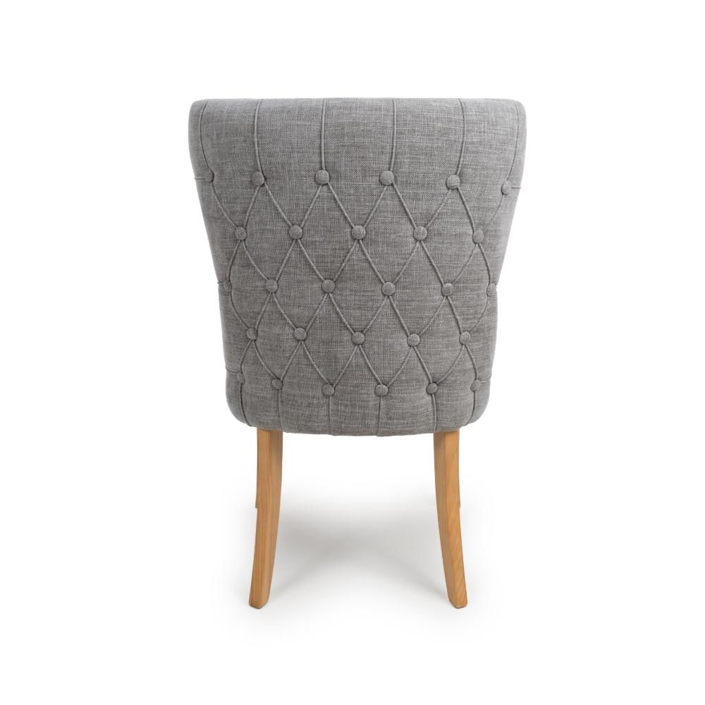 Furniture Link Cole Grey Dining Chair in Pair