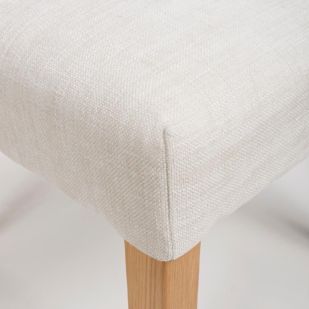 Furniture Link Cole Linen Dining Chair in Pair