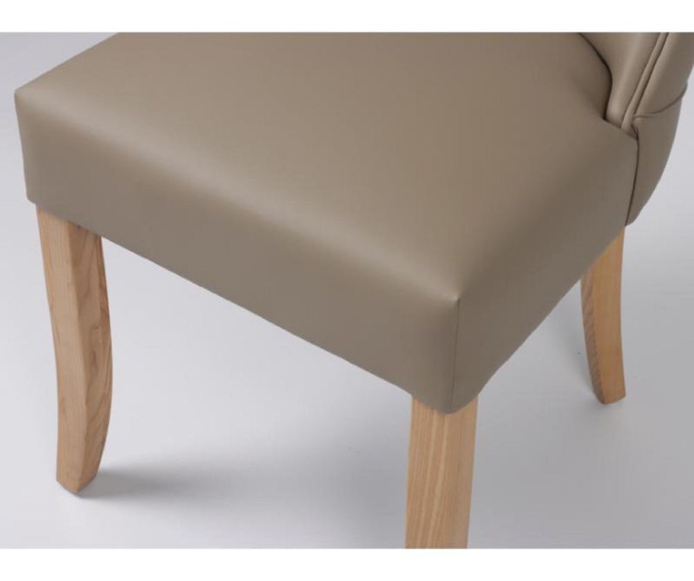 Furniture Link Cole Taupe Dining Chair in Pair