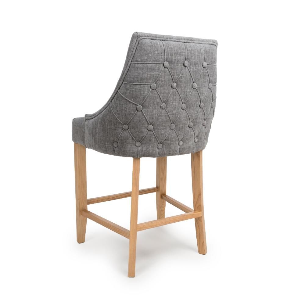 Furniture Link Cole Grey Counter Dining Chair in Pair