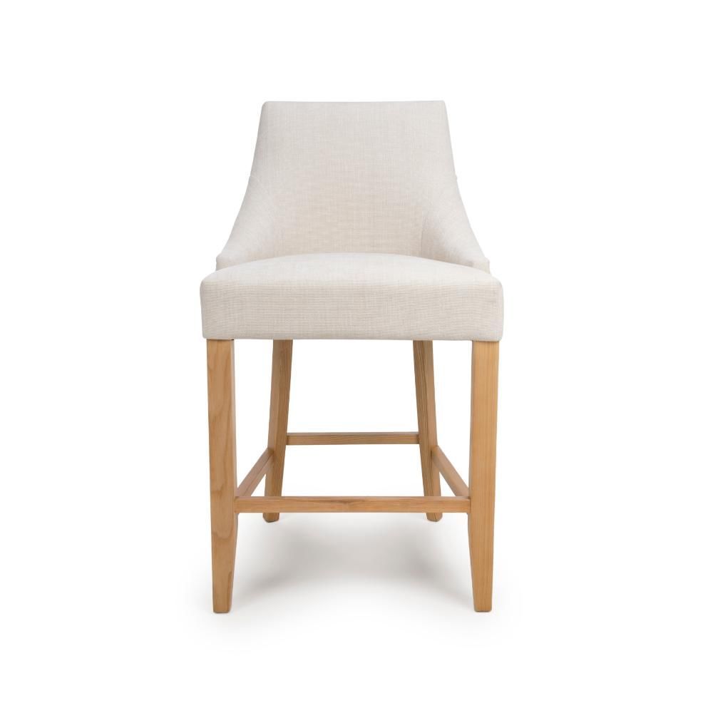 Furniture Link Cole Linen Counter Dining Chair in Pair