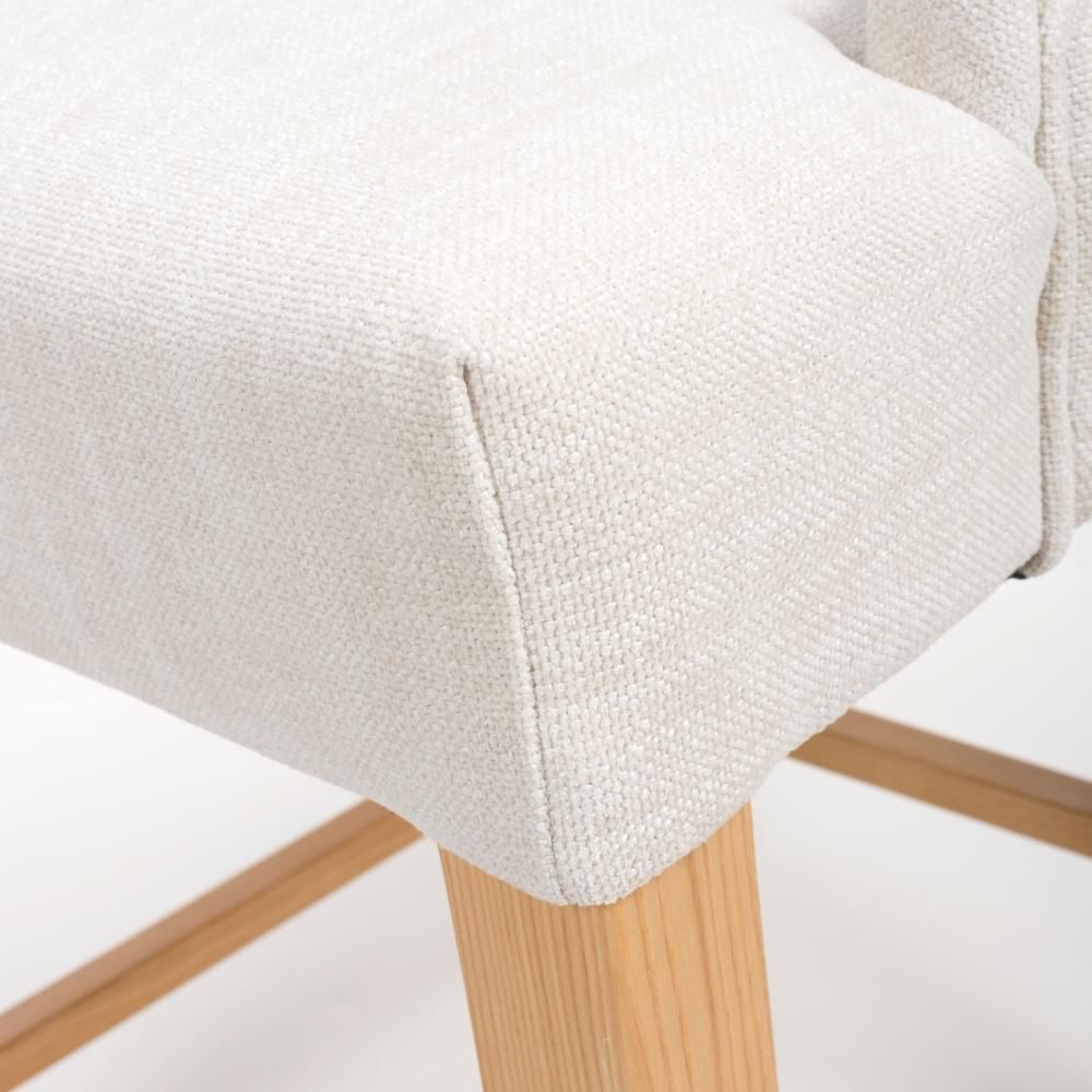 Furniture Link Cole Linen Counter Dining Chair in Pair