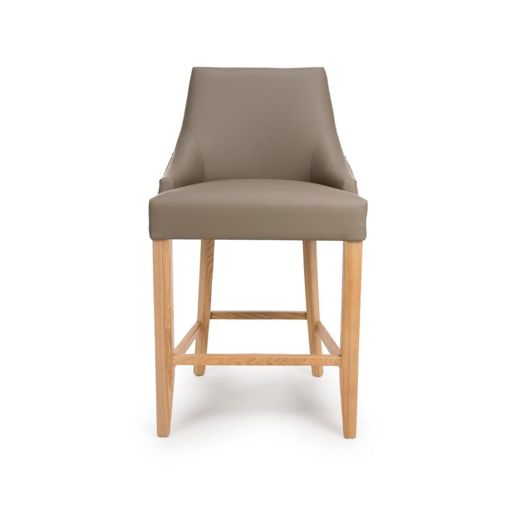 Furniture Link Cole Taupe Counter Dining Chair in Pair