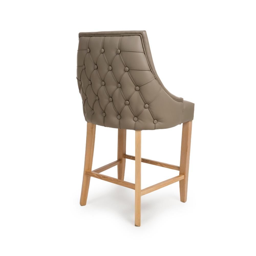 Furniture Link Cole Taupe Counter Dining Chair in Pair