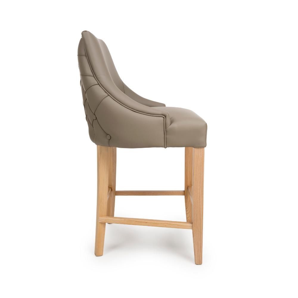 Furniture Link Cole Taupe Counter Dining Chair in Pair