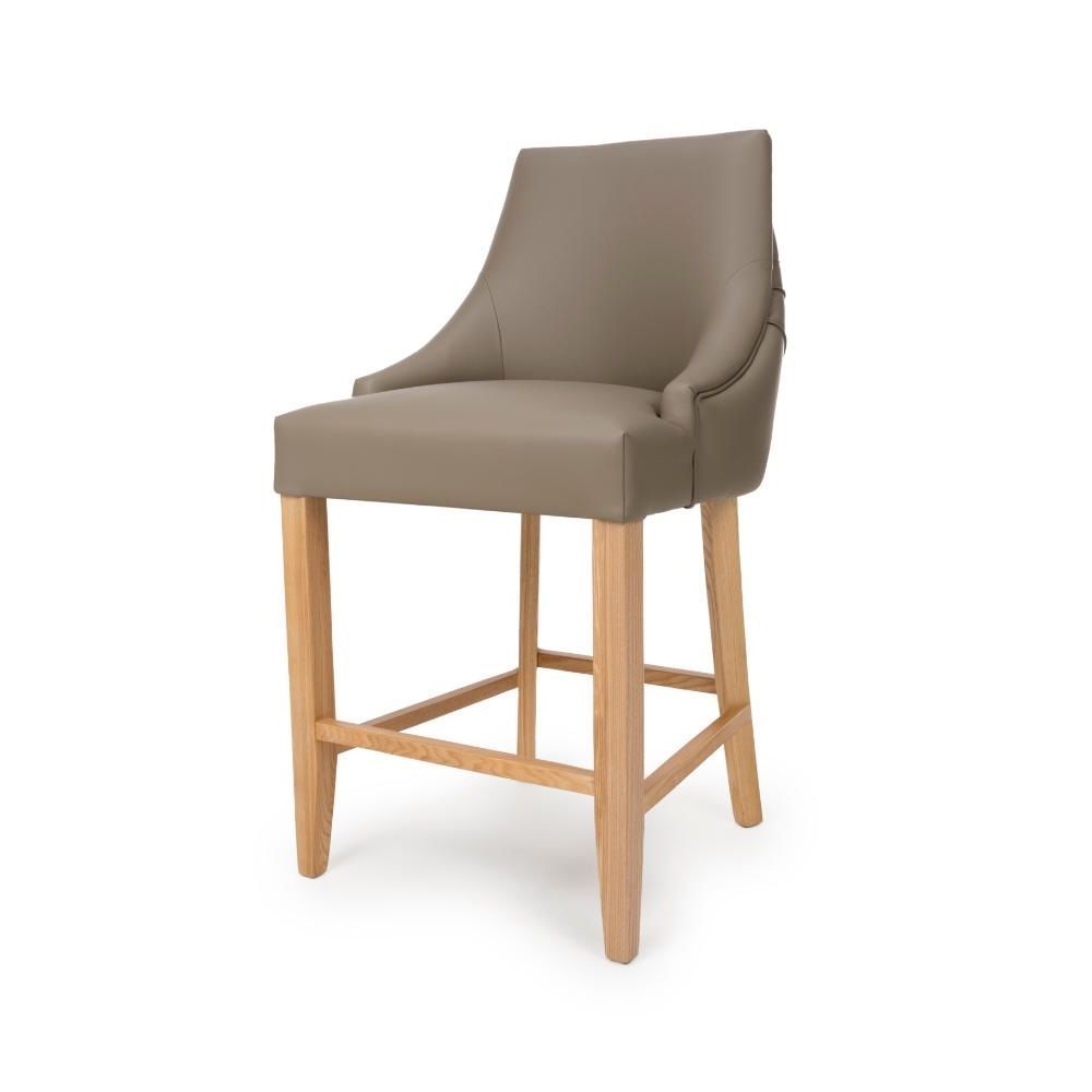Furniture Link Cole Taupe Counter Dining Chair in Pair