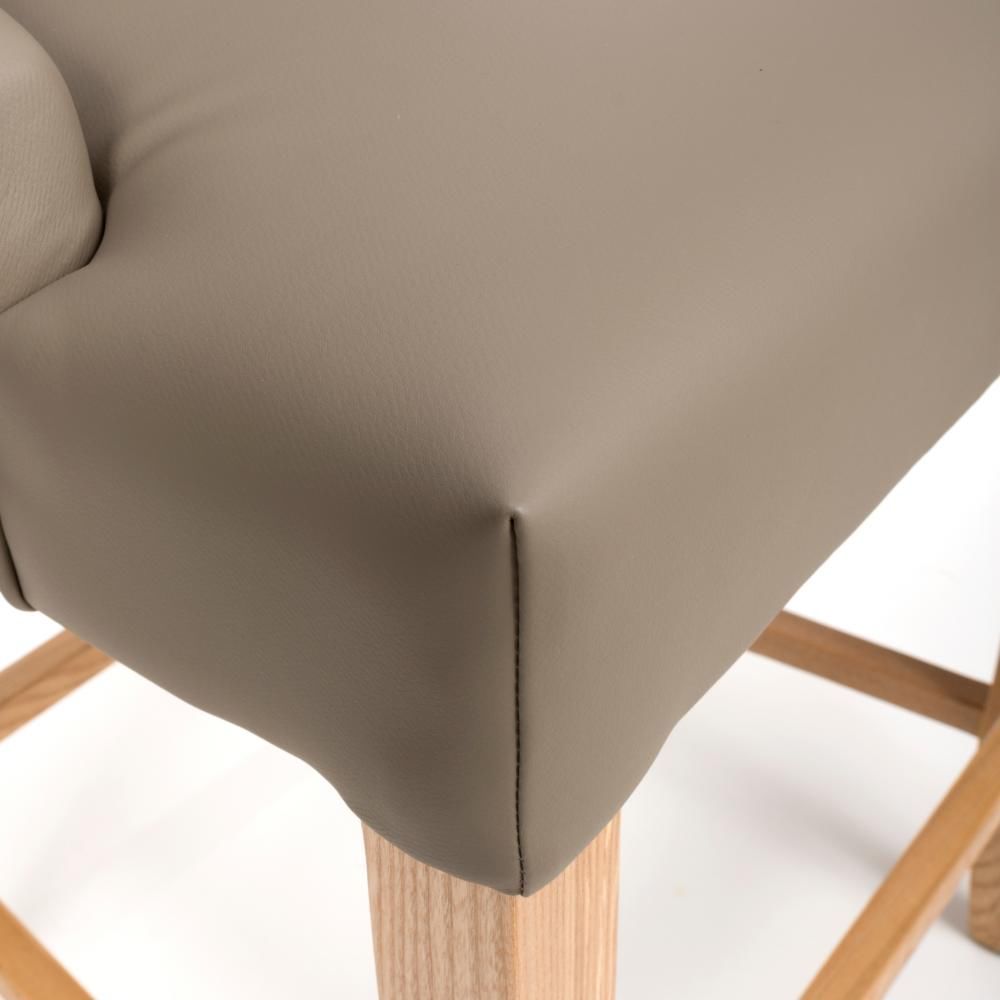 Furniture Link Cole Taupe Counter Dining Chair in Pair