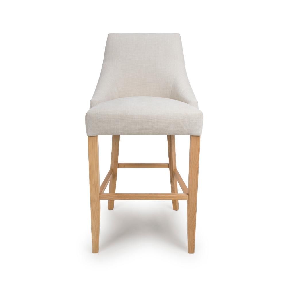 Furniture Link Cole Linen Bar Chair in Pair