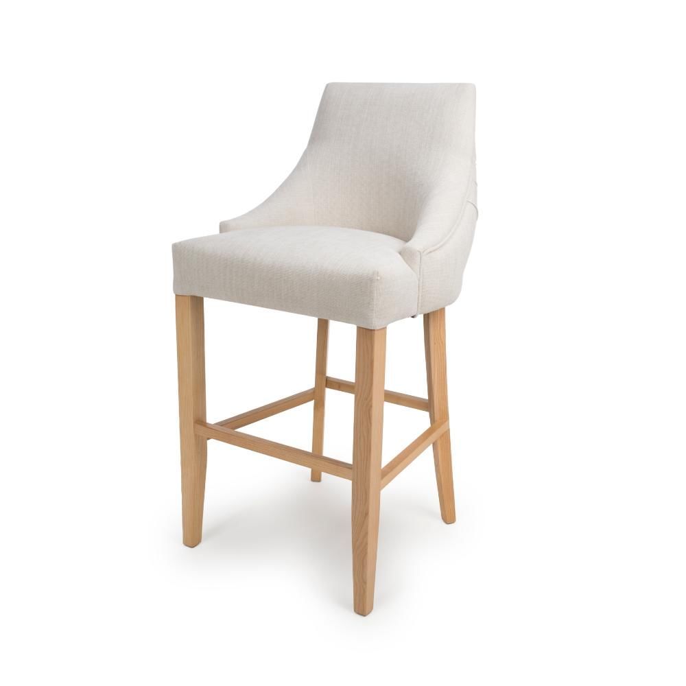 Furniture Link Cole Linen Bar Chair in Pair