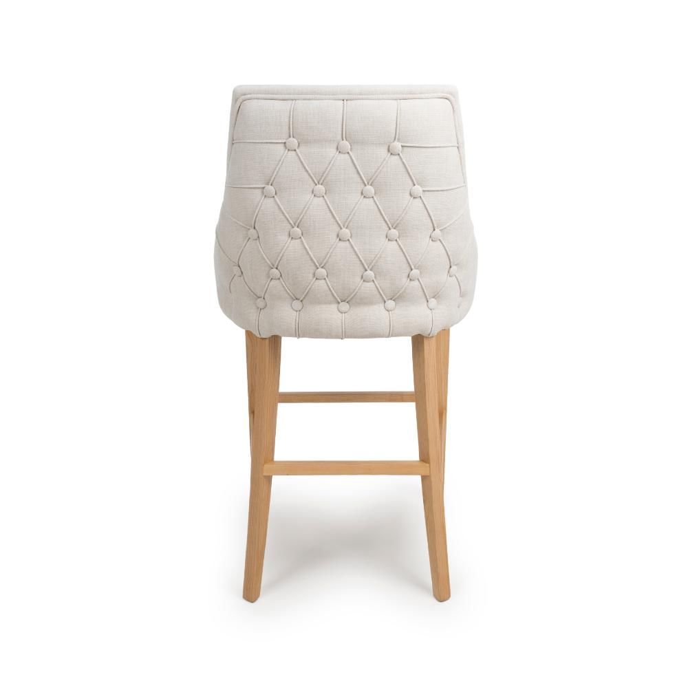 Furniture Link Cole Linen Bar Chair in Pair