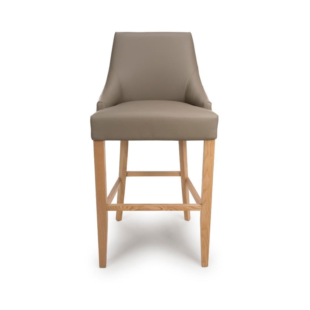 Furniture Link Cole Taupe Bar Chair in Pair