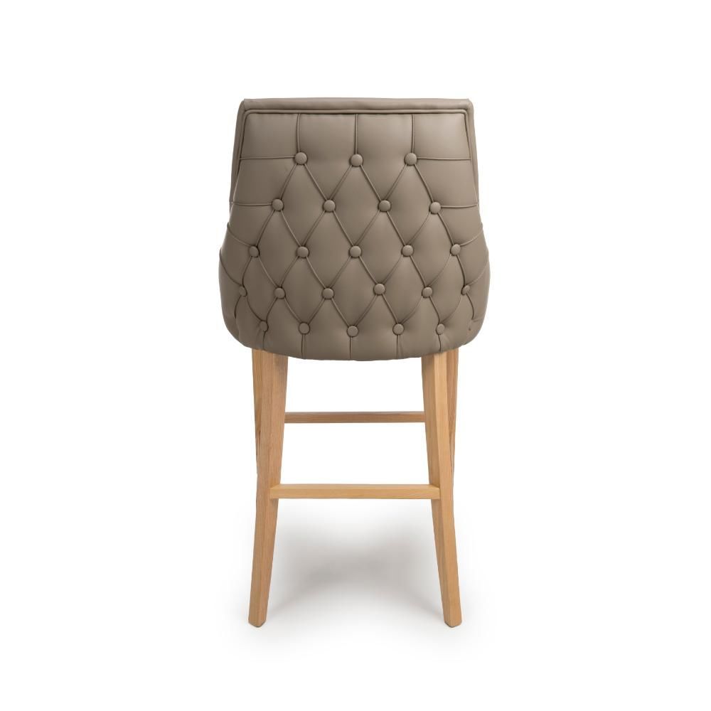 Furniture Link Cole Taupe Bar Chair in Pair