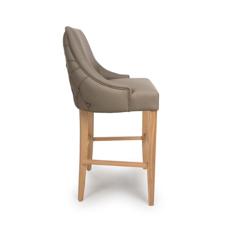 Furniture Link Cole Taupe Bar Chair in Pair