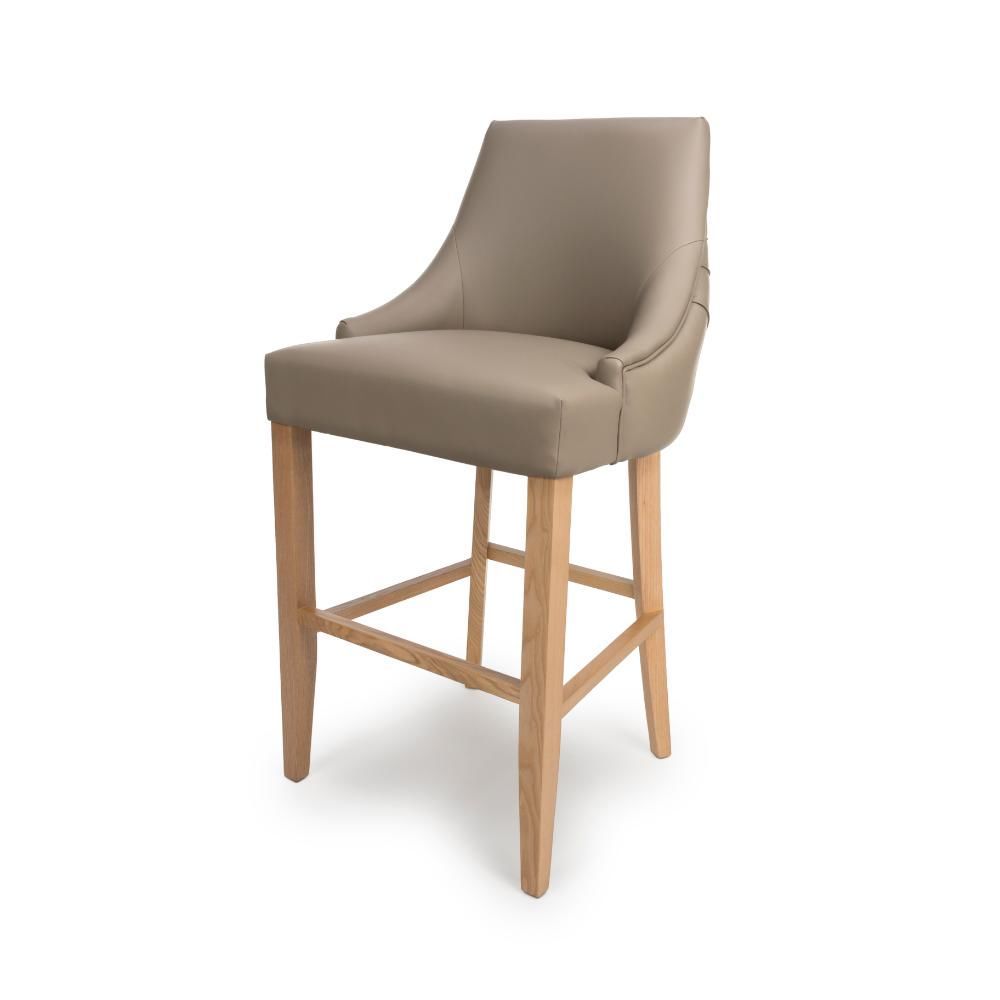 Furniture Link Cole Taupe Bar Chair in Pair